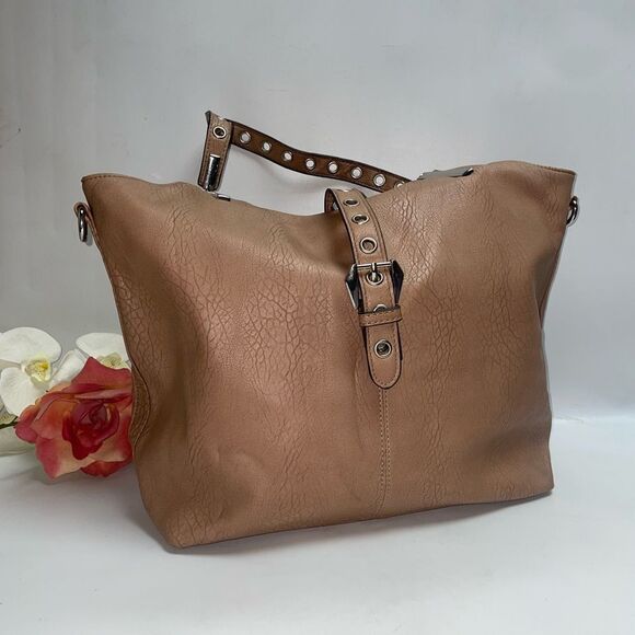Black Rivit Shoulder Bag - Picture 1 of 10